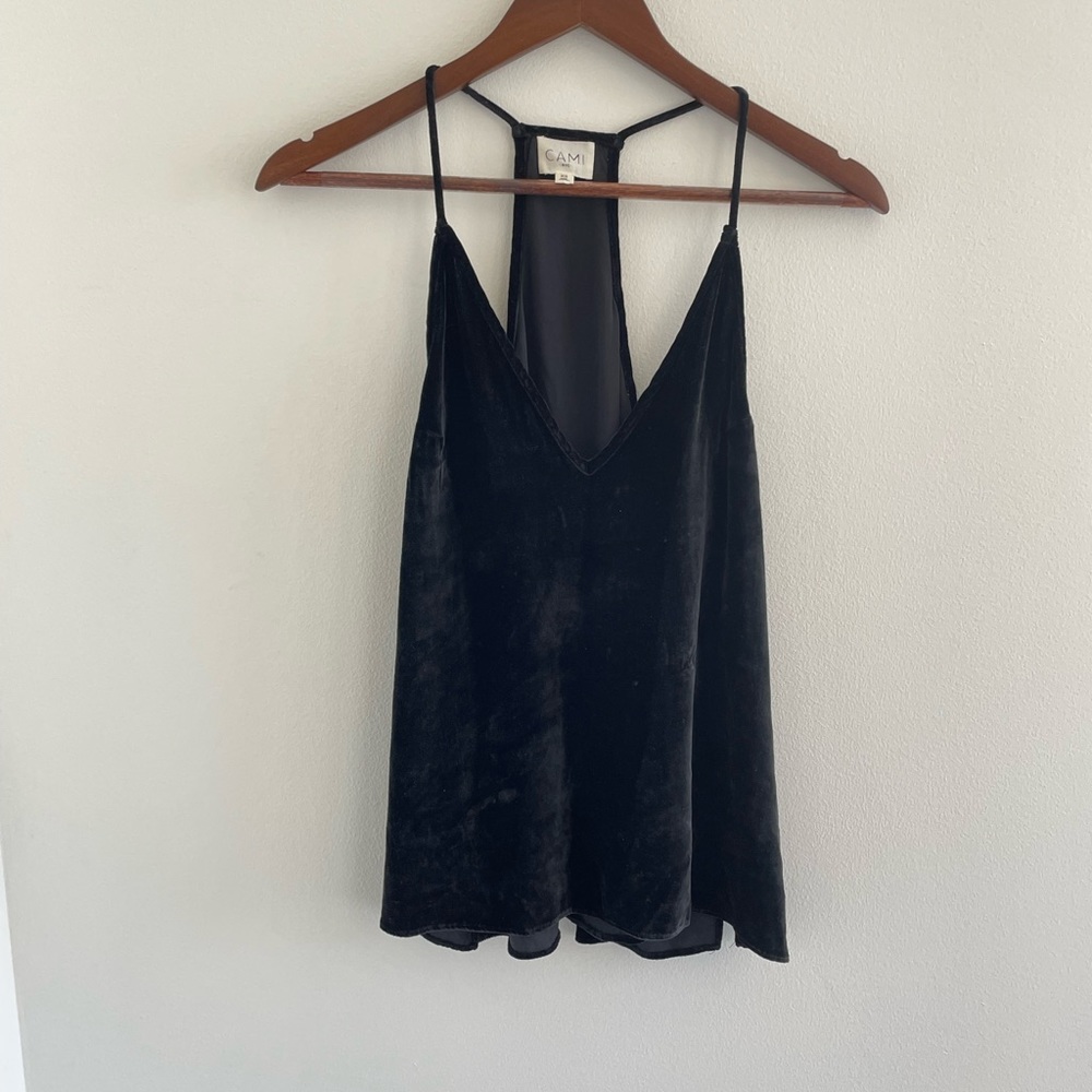 Cami NYC velvet racer back tank size XS